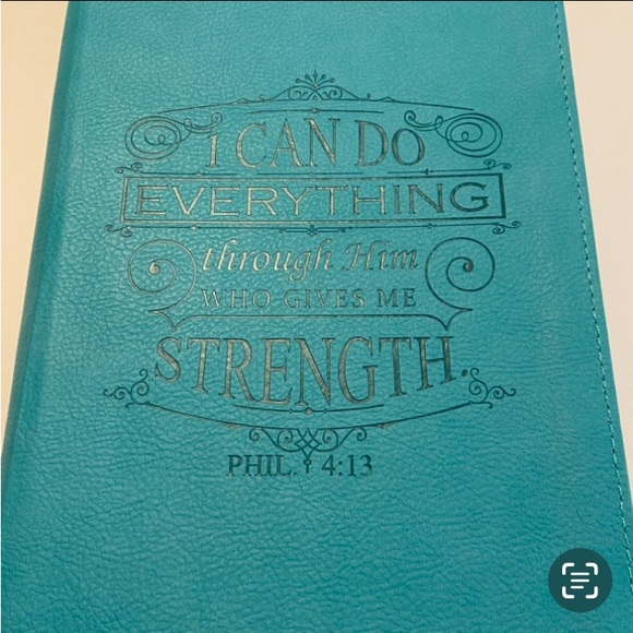 Classic Lux-Leather Journal with Zipper Closure in Turquoise NWT - Picture 2 of 10